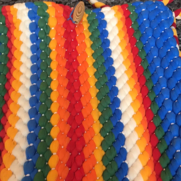 Nylon woven Hipster shoulder crossbody tote bag - Picture 10 of 11